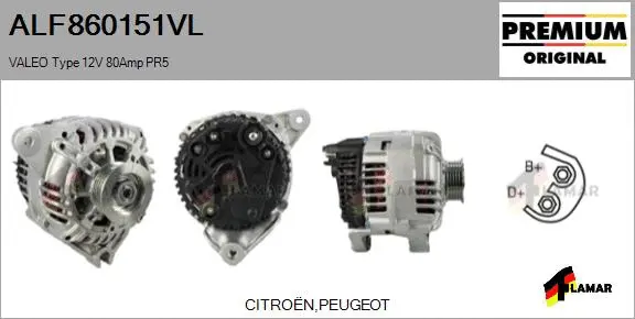 Alternator (ALF860151VL)