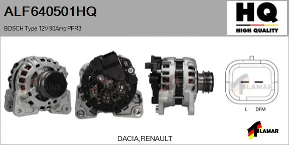 Alternator (ALF640501HQ)