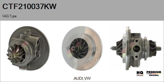 Core assembly, turbocharger (CTF210037KW)