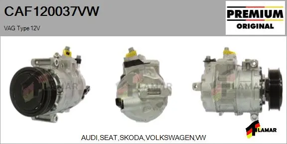 Compressor, air conditioning (CAF120037VW)