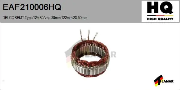 Stator, alternator (EAF210006HQ)