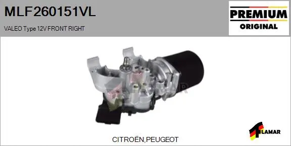 Wiper Motor (MLF260151VL)
