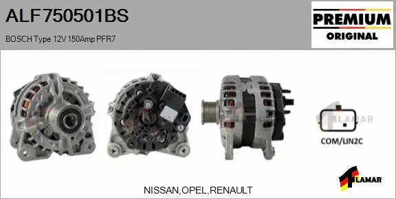 Alternator (ALF750501BS)