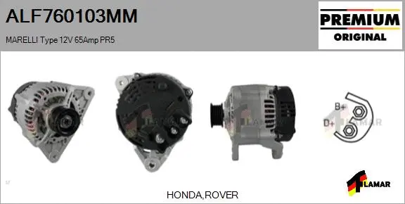 Alternator (ALF760103MM)