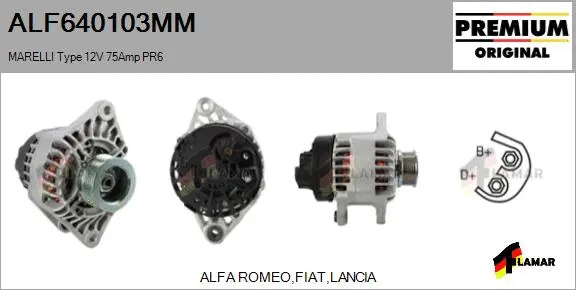 Alternator (ALF640103MM)