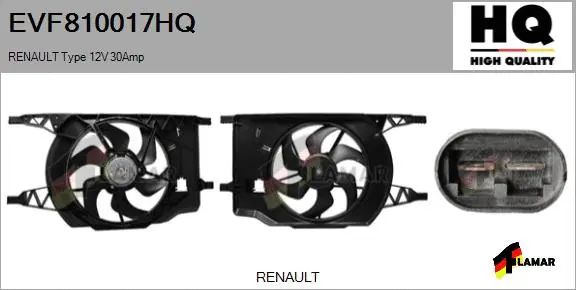 Electric Motor, radiator fan (EVF810017HQ)