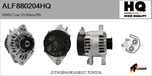 Alternator (ALF880204HQ)