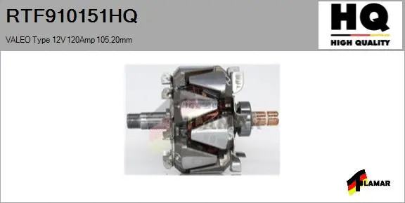 Rotor, alternator (RTF910151HQ)