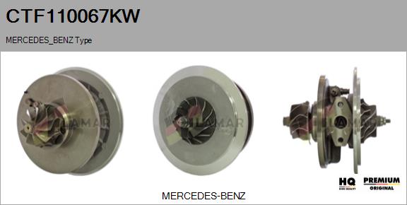 Core assembly, turbocharger (CTF110067KW)