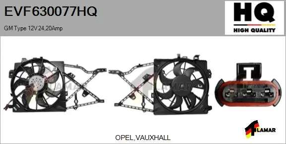 Electric Motor, radiator fan (EVF630077HQ)