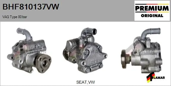 Hydraulic Pump, steering (BHF810137VW)