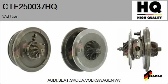 Core assembly, turbocharger (CTF250037HQ)