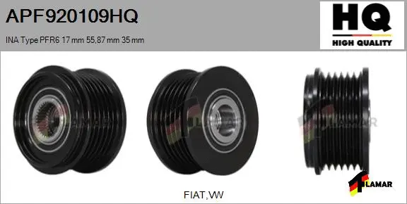 Belt Pulley, alternator (APF920109HQ)