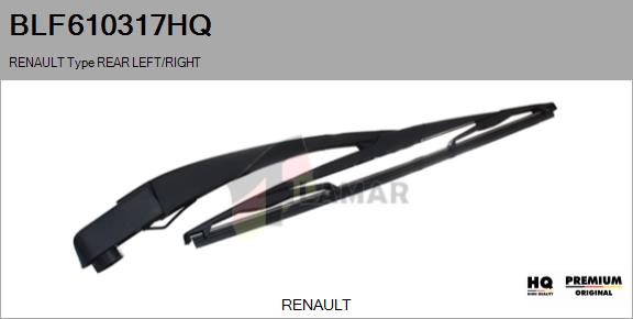 Wiper Arm, window cleaning (BLF610317HQ)