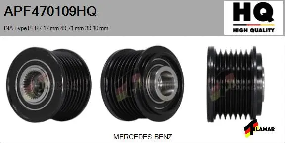 Belt Pulley, alternator (APF470109HQ)