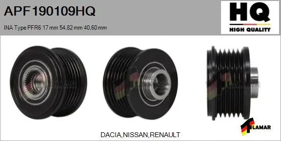 Belt Pulley, alternator (APF190109HQ)