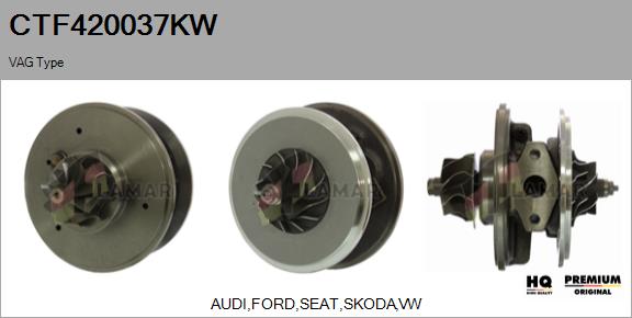 Core assembly, turbocharger (CTF420037KW)