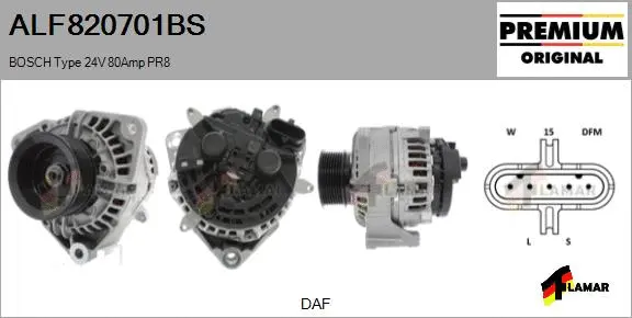 Alternator (ALF820701BS)