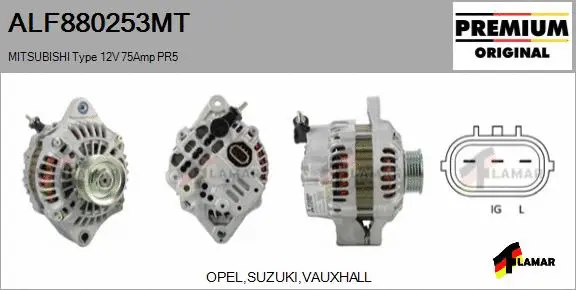 Alternator (ALF880253MT)