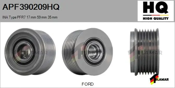 Belt Pulley, alternator (APF390209HQ)