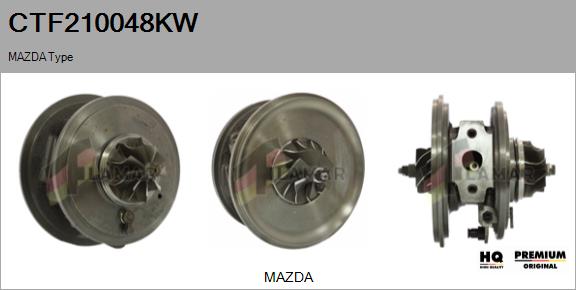 Core assembly, turbocharger (CTF210048KW)