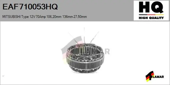 Stator, alternator (EAF710053HQ)