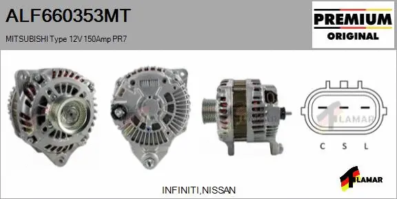 Alternator (ALF660353MT)