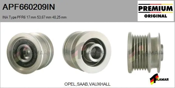 Belt Pulley, alternator (APF660209IN)