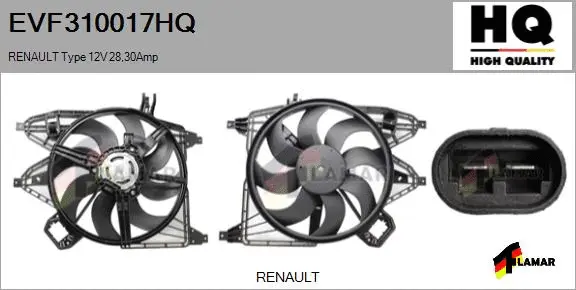 Electric Motor, radiator fan (EVF310017HQ)