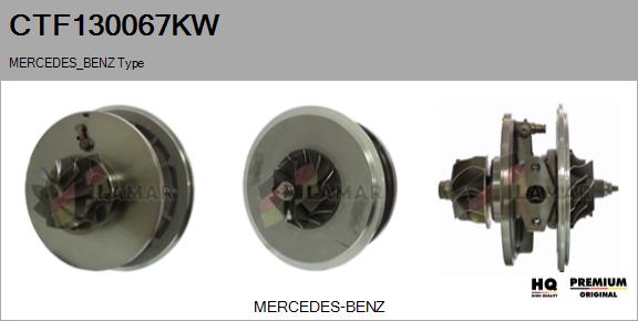 Core assembly, turbocharger (CTF130067KW)