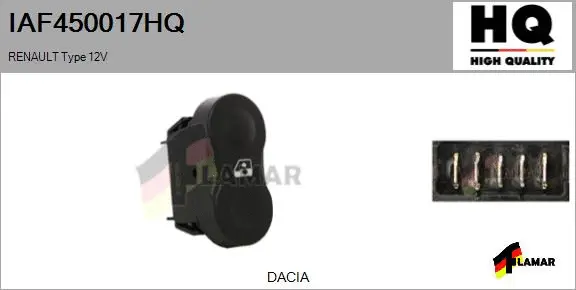 Switch, window regulator (IAF450017HQ)