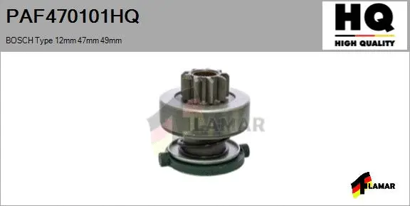 Pinion, starter (PAF470101HQ)