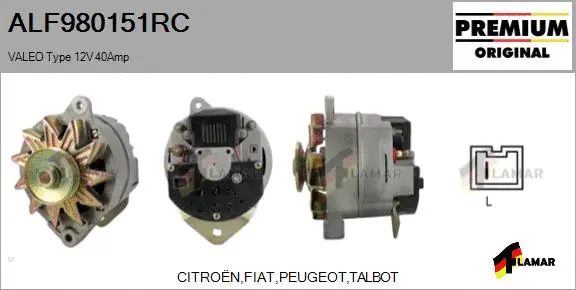 Alternator (ALF980151RC)