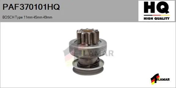 Pinion, starter (PAF370101HQ)
