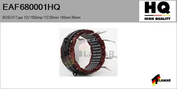 Stator, alternator (EAF680001HQ)