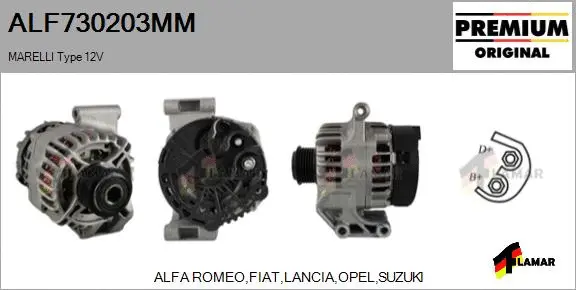 Alternator (ALF730203MM)