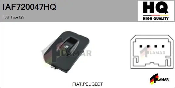 Switch, window regulator (IAF720047HQ)