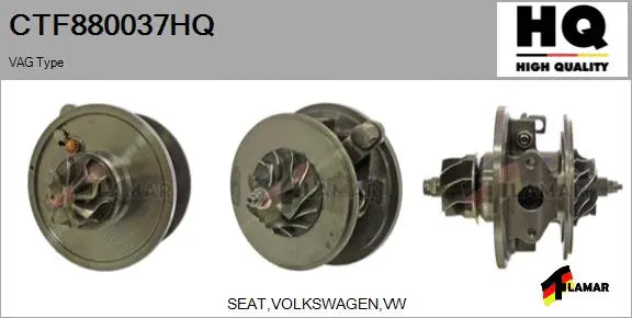 Core assembly, turbocharger (CTF880037HQ)