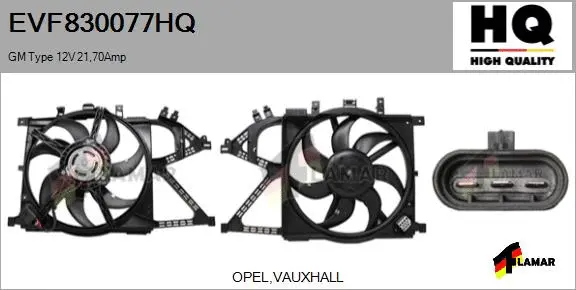 Electric Motor, radiator fan (EVF830077HQ)