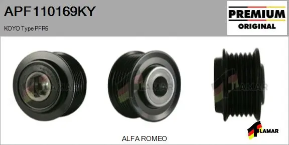 Belt Pulley, alternator (APF110169KY)