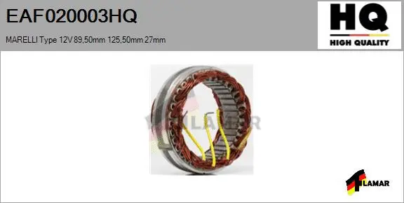 Stator, alternator (EAF020003HQ)