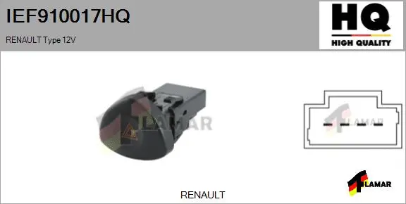 Hazard Warning Light Switch (IEF910017HQ)