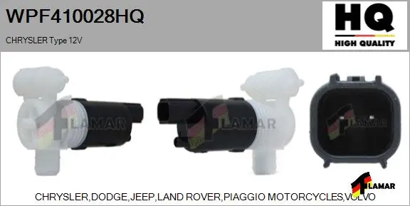 Washer Fluid Pump, window cleaning (WPF410028HQ)