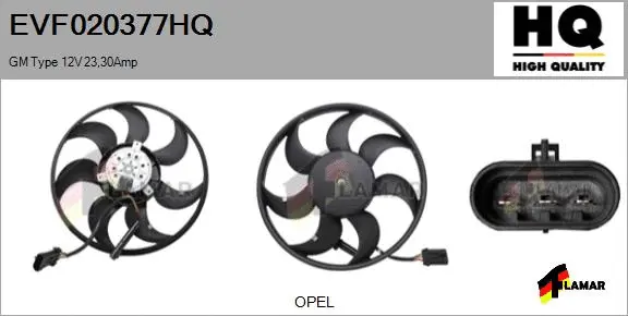 Fan, engine cooling (EVF020377HQ)