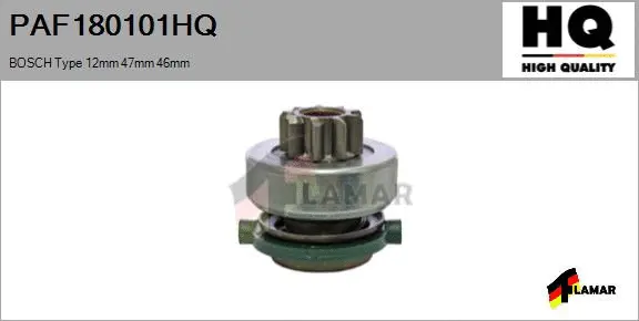 Pinion, starter (PAF180101HQ)