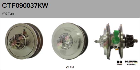 Core assembly, turbocharger (CTF090037KW)