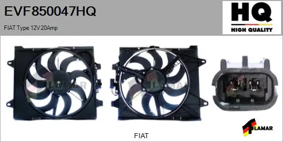 Electric Motor, radiator fan (EVF850047HQ)