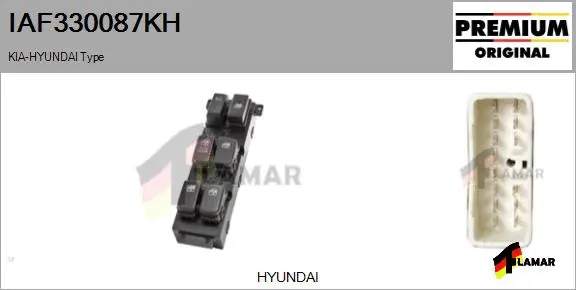 Switch, window regulator (IAF330087KH)