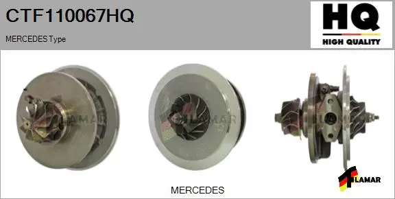 Core assembly, turbocharger (CTF110067HQ)