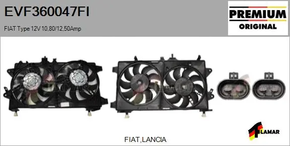 Electric Motor, radiator fan (EVF360047FI)